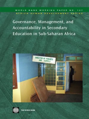 cover image of Governance, Management, and Accountability in Secondary Education in Sub-Saharan Africa